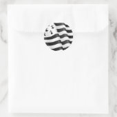 Drapeau breton (Bretonse vlag) Ronde Sticker (Tas)