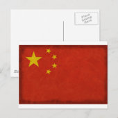 Drapeau Chinois Briefkaart (Voorkant / Achterkant)