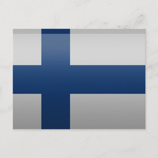 Drapeau de la Finlande. Briefkaart (Voorkant)