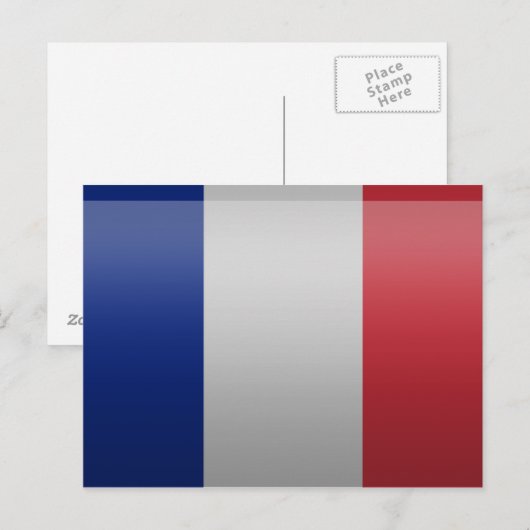Drapeau de la France Briefkaart (Voorkant / Achterkant)