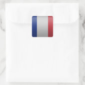 Drapeau de la France Vierkante Sticker (Tas)