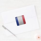 Drapeau de la France Vierkante Sticker (Envelop)
