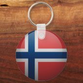 Drapeau de la Norvège Sleutelhanger (Voorkant)