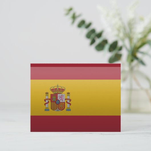 Drapeau de l'Espagne. Briefkaart (Staand voorkant)