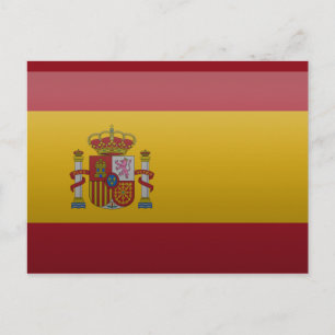 Drapeau de l'Espagne. Briefkaart