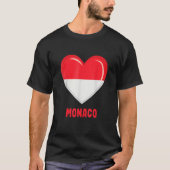 Drapeau de Monaco Monacan T-shirt (Voorkant)