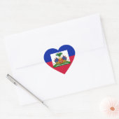 Drapeau d'Haïti - Vlag van Haïti Hart Sticker (Envelop)