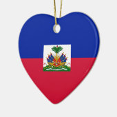 Drapeau d'Haïti - vlag van Haïti Keramisch Ornament (Links)