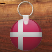 Drapeau du Danemark Sleutelhanger (Voorkant)