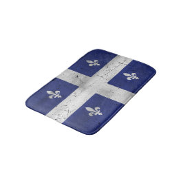 Drapeau du Québec style grunge érodé Badmat