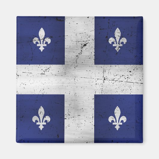 Drapeau du Québec style grunge érodé Magneet (Voorkant)