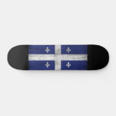 Drapeau du Québec style grunge érodé Persoonlijk Skateboard (Horizontaal)