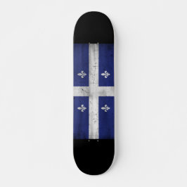 Drapeau du Québec style grunge érodé Persoonlijk Skateboard