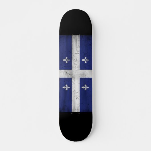 Drapeau du Québec style grunge érodé Persoonlijk Skateboard (Voorkant)