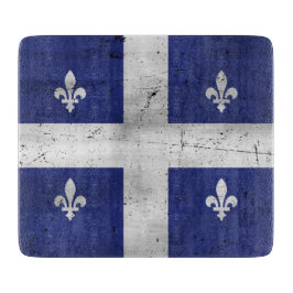Drapeau du Québec style grunge érodé Snijplank