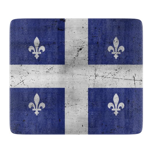 Drapeau du Québec style grunge érodé Snijplank (Voorkant)