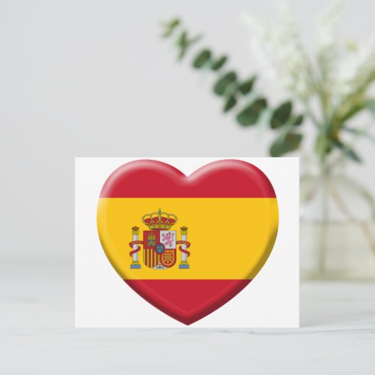Drapeau Espagne Briefkaart (Staand voorkant)