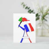 DRAPEAU FRANCE PORTUGAL.png Briefkaart (Staand voorkant)