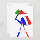 DRAPEAU FRANCE PORTUGAL.png Briefkaart (Voorkant / Achterkant)