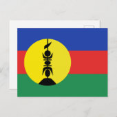 Drapeau Nouvelle-Calédonie - Vlag Nieuw-Caledonië Briefkaart (Voorkant / Achterkant)
