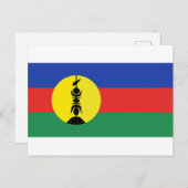 Drapeau Nouvelle-Calédonie - Vlag Nieuw-Caledonië Briefkaart (Voorkant / Achterkant)
