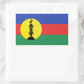 Drapeau Nouvelle-Calédonie - Vlag Nieuw-Caledonië Rechthoekige Sticker (Tas)