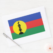 Drapeau Nouvelle-Calédonie - Vlag Nieuw-Caledonië Rechthoekige Sticker (Envelop)