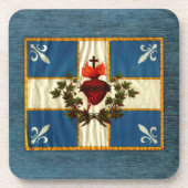 Drapeau Québec antiek Carillon Sacré-Coeur Bier Onderzetter (Voorkant)