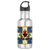 Drapeau Québec antiek Carillon Sacré-Coeur Waterfles (Voorkant)