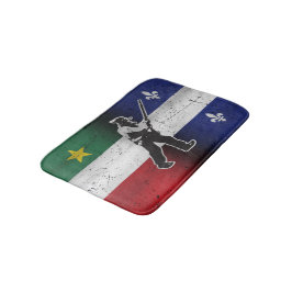 Drapeau Québec et Patriote Henri Julien érodé Badmat