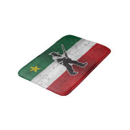 Drapeau Québec et Patriote Henri Julien érodé Badmat