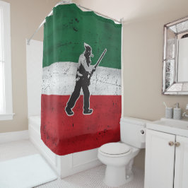 Drapeau Québec et Patriote Henri Julien érodé Douchegordijn