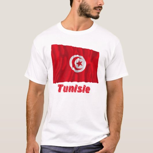 Drapeau Tunes avec le nom en français T-shirt (Voorkant)