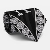 Draped in diamanten stropdas (Opgerold)