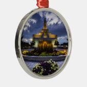Draper Mormon Lds Temple - Utah Metalen Ornament (Rechts)