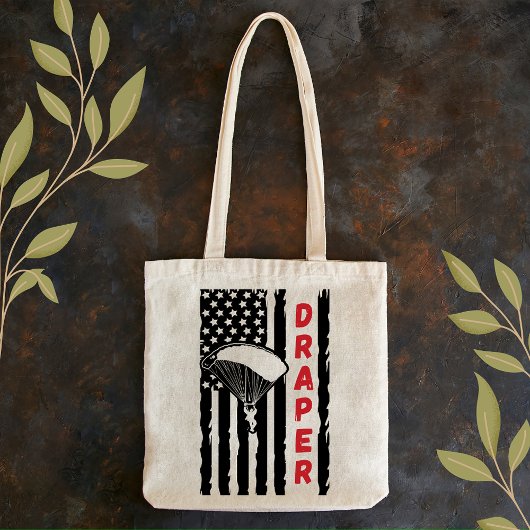 Draper Paragliding Skydiving Parachuting Tote Bag