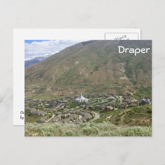 Draper Temple - Utah Briefkaart (Voorkant / Achterkant)