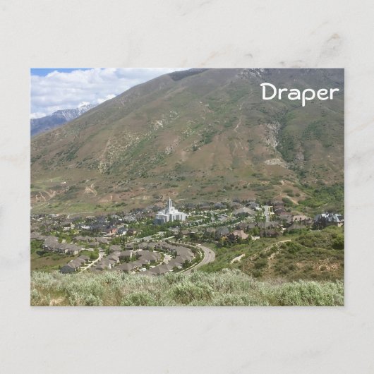 Draper Temple - Utah Briefkaart (Voorkant)