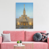 Draper Utah Tempel Schildering™ LDS Muurkunst Canv Canvas Afdruk (Insitu (Woonkamer))
