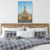 Draper Utah Tempel Schildering™ LDS Muurkunst Canv Canvas Afdruk (Insitu (Slaapkamer))