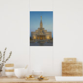 Draper Utah Tempel Schildering™ LDS Muurkunst Post Poster (Keuken)