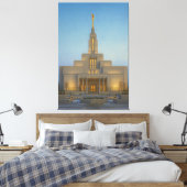 Draper Utah Temple Painting™ LDS Muurschildering C Canvas Afdruk (Insitu (Slaapkamer))