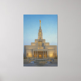 Draper Utah Temple Painting™ LDS Muurschildering C Canvas Afdruk