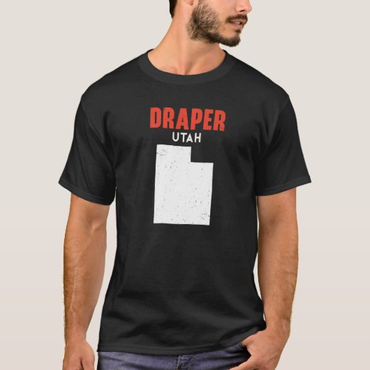 Draper Utah USA State America Travel Utahan T-shirt (Voorkant)