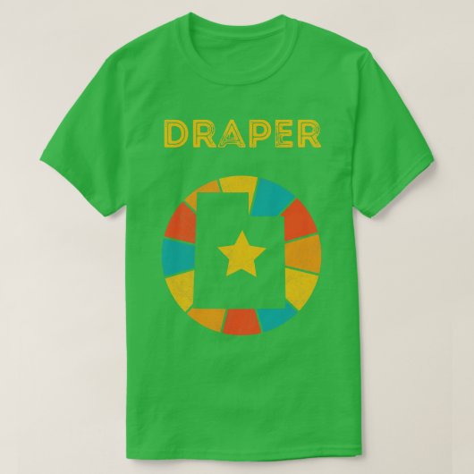 Draper Utah  Verdrietig Souvenir 1 T-shirt (Design voorkant)