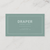 Draper Visitekaartje (Sage Green) (Voorkant)