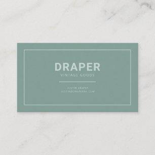 Draper Visitekaartje (Sage Green)