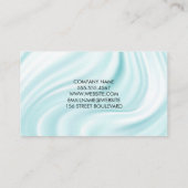 Draperie van zijdemateriaal visitekaartje (Achterkant)