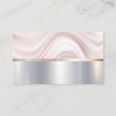 Draperige achtergrond | Goud metaal | Metaal gebor Visitekaartje (Achterkant)