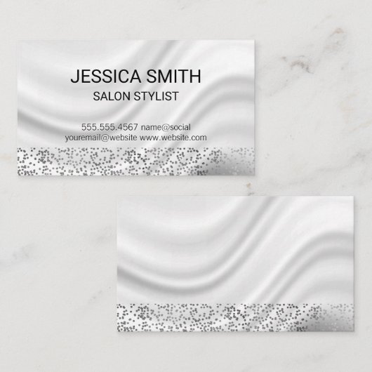 Draperige achtergrond visitekaartje (Voorkant / Achterkant)